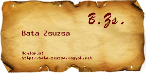 Bata Zsuzsa névjegykártya